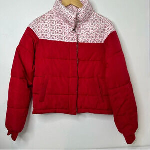Guess red winter  puffer jacket women’s size S